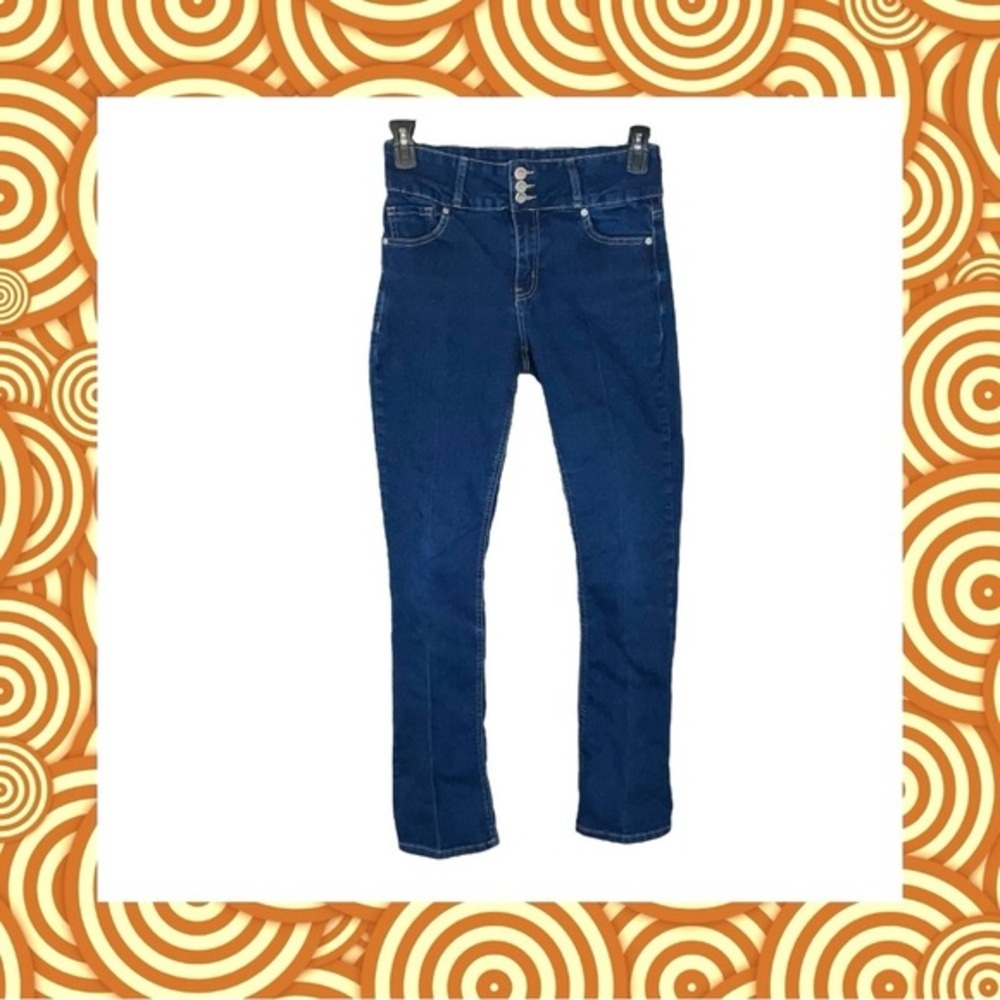 CopperFlash 3 Button Top Stretch Bootcut Blue Jeans 29” (Maybe Jrs 9 or Wm 8)